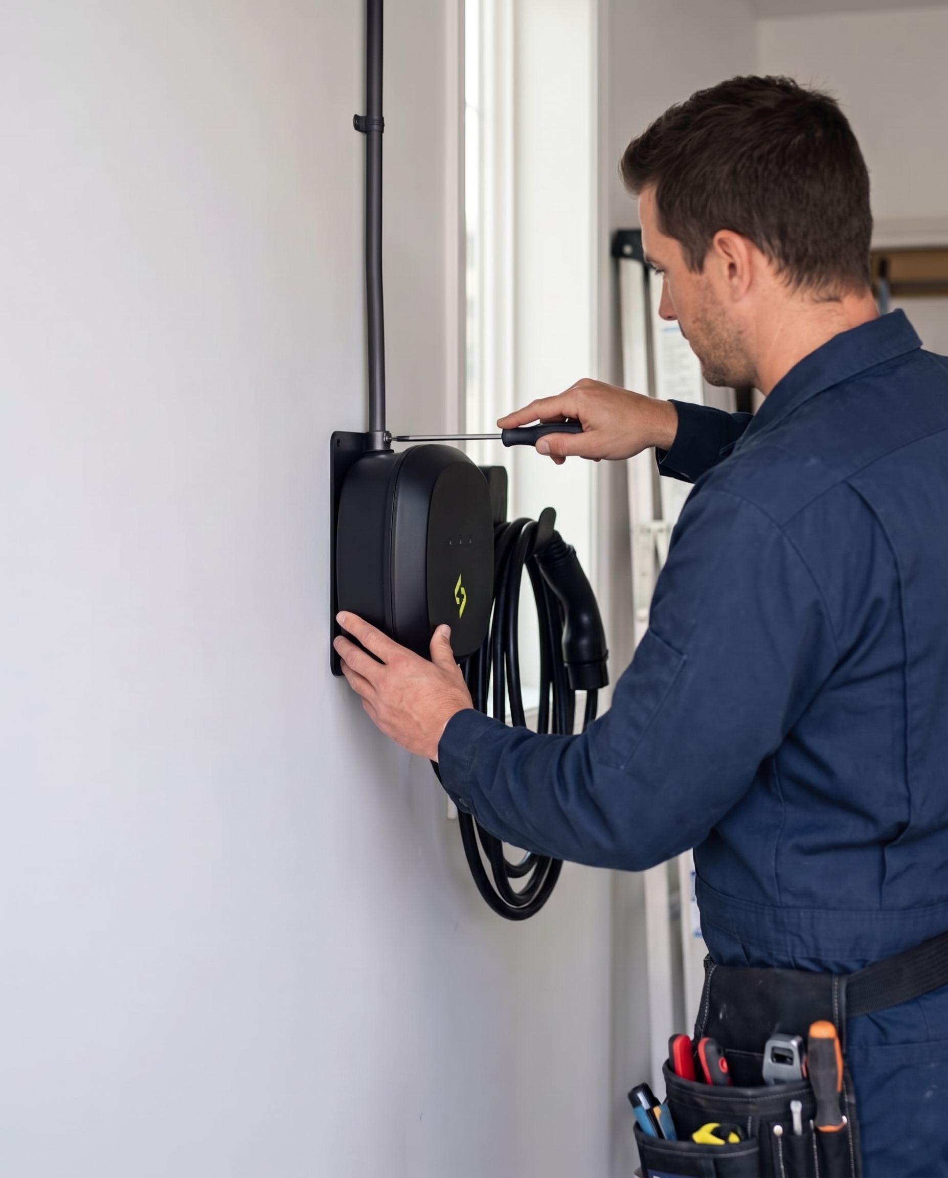 Certified EV charger installation process